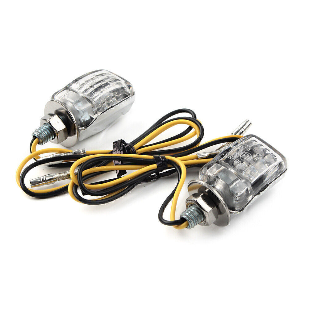 LED Motorcycle Turn Signal Indicator Amber Light Warning Lamp Universal