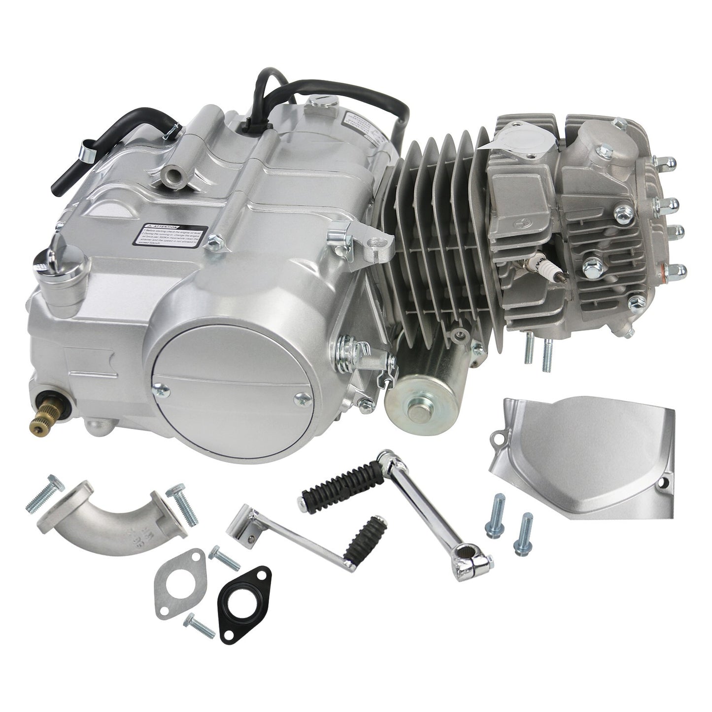 140cc engine, motor, and complete electric starter kit suitable for Dirt Pit bicycles, for Honda CT70, CT90, and 110cc models.