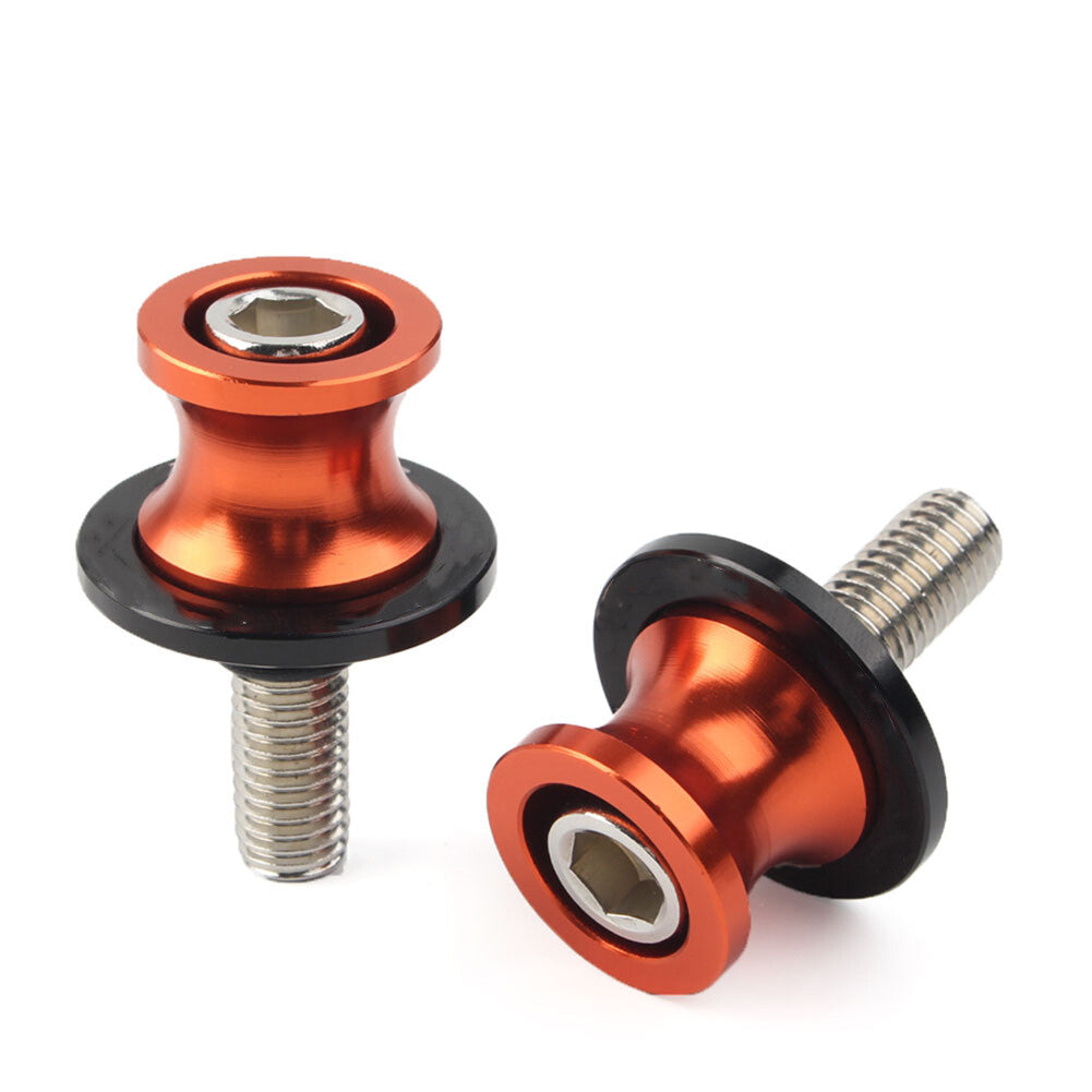 CNC Schwingenspulen Slider Stand Schrauben 10MM f¨¹r for KAWASAKI ZX6R 1998-11 Orange