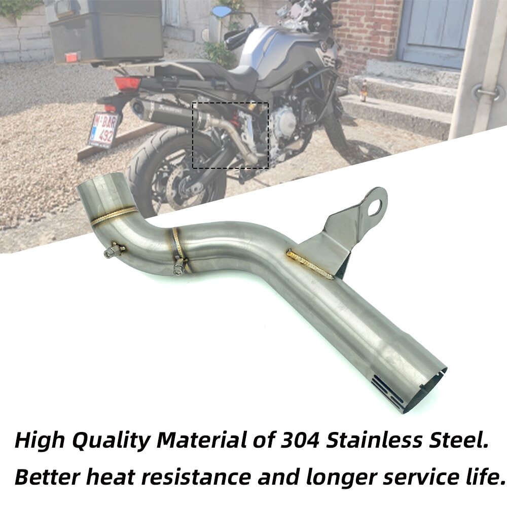 Slip On for BMW F850GS F750GS 2018-2020 Modified Exhaust Mid Link Pipe Stainless
