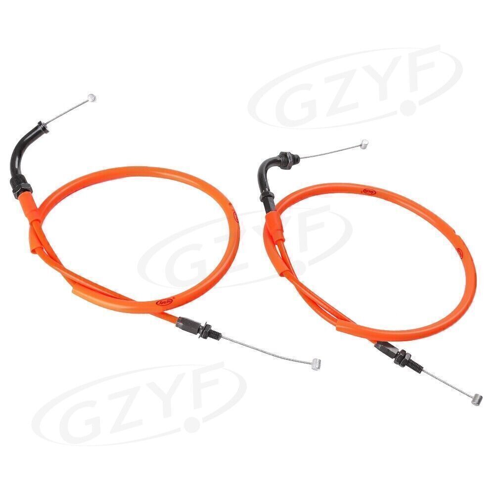 Gaszug Gasleitungskabel f¨¹r for Honda CBR600RR 2007 2008 2009 -2012 Orange Motorrad