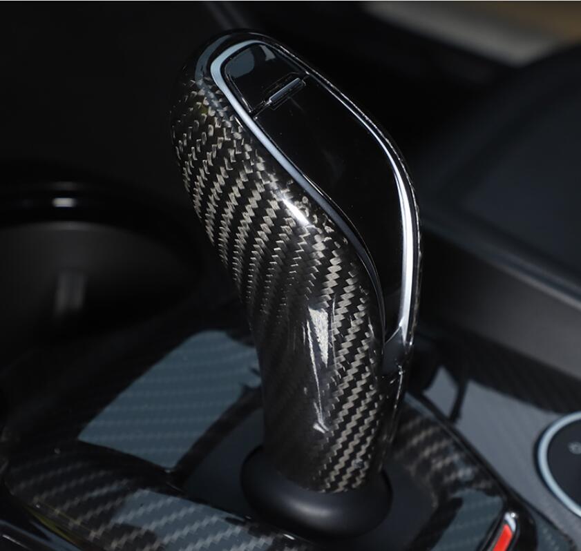 Real Carbon Fiber Gear Shift Knob Cover for Alfa Romeo Giulia / for Stelvio 2020-2022
