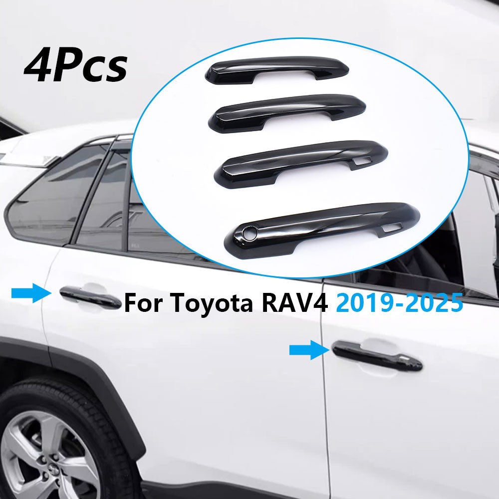 4xFor 2020+ for Toyota Highlander Self-adhesive Car Door Handle Cover Trim for Smart Key