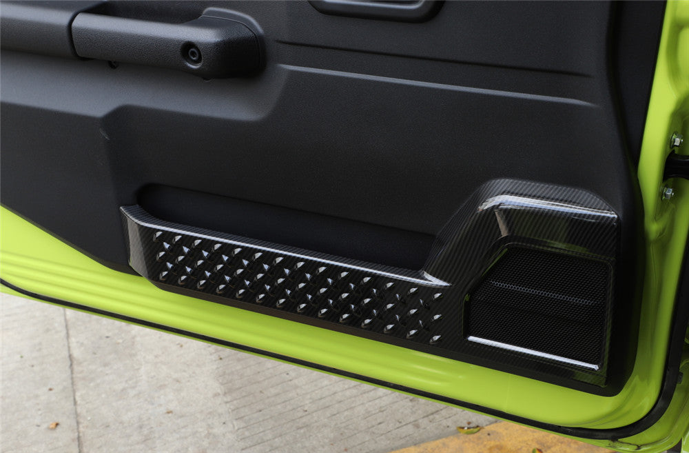 Carbon Fiber ABS Interior Door Panel Decorative Cover for Suzuki for Jimny 2019-2022