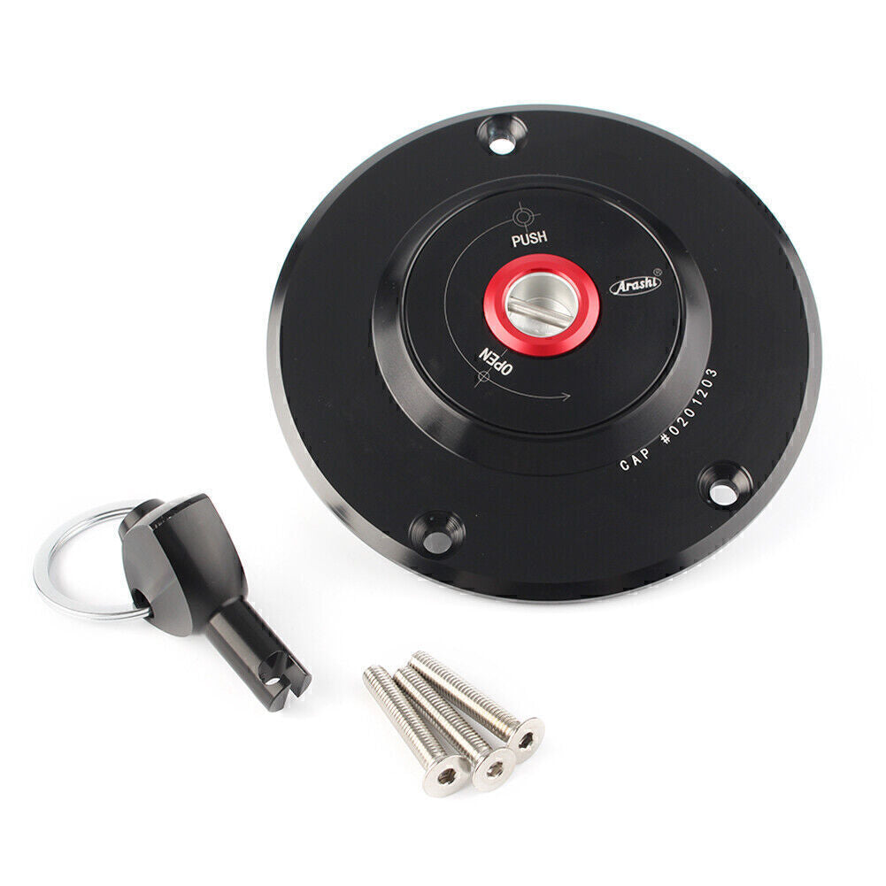 Tankdeckel Schutz mit Schl¨¹ssel f¨¹r for Kawasaki Z750 Z1000 ZX-6R 2003 - 2006