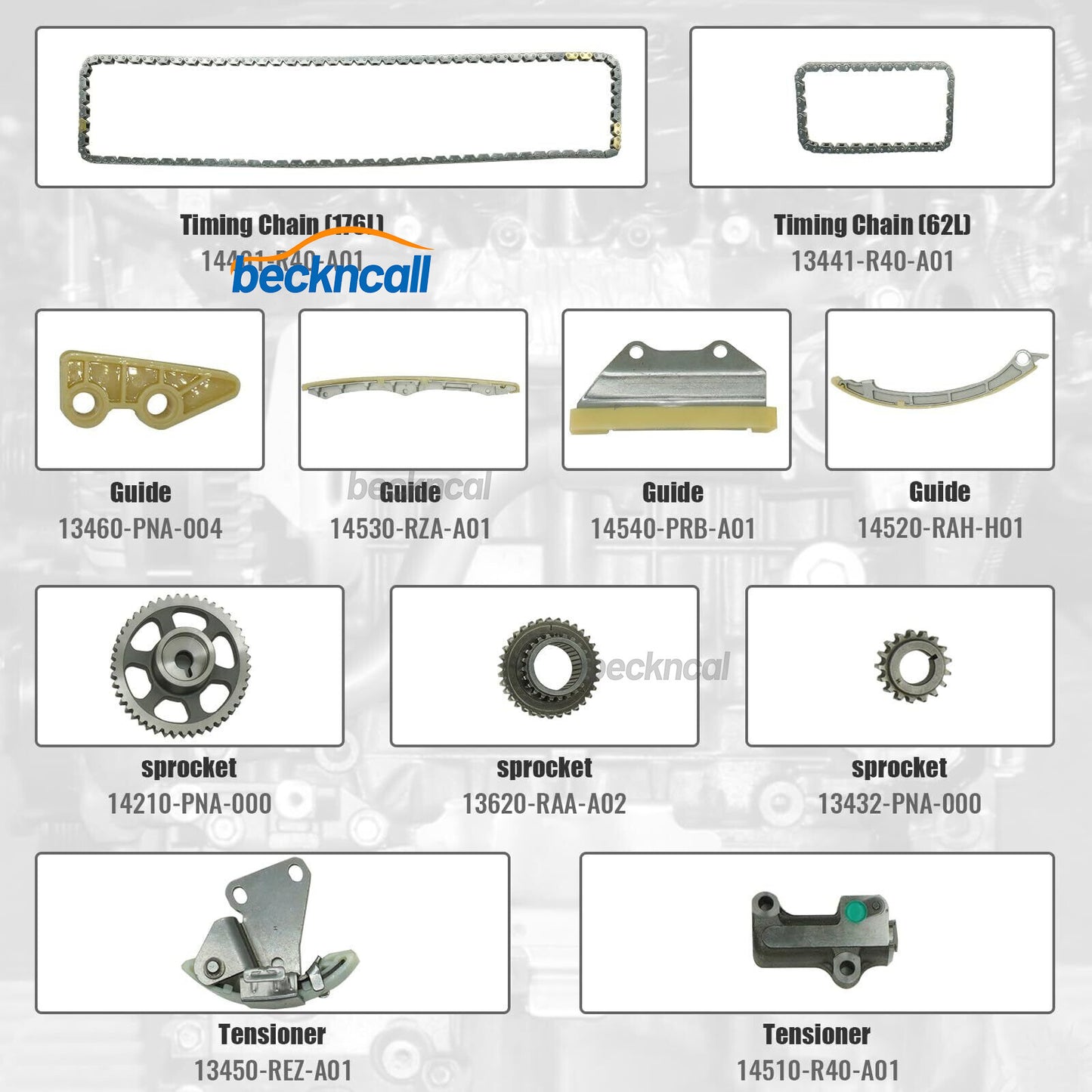 14401-R40-A01 Timing Chain Kit for 2008-2015 for Honda for Acura Accord TSX CRV 2.4L L4