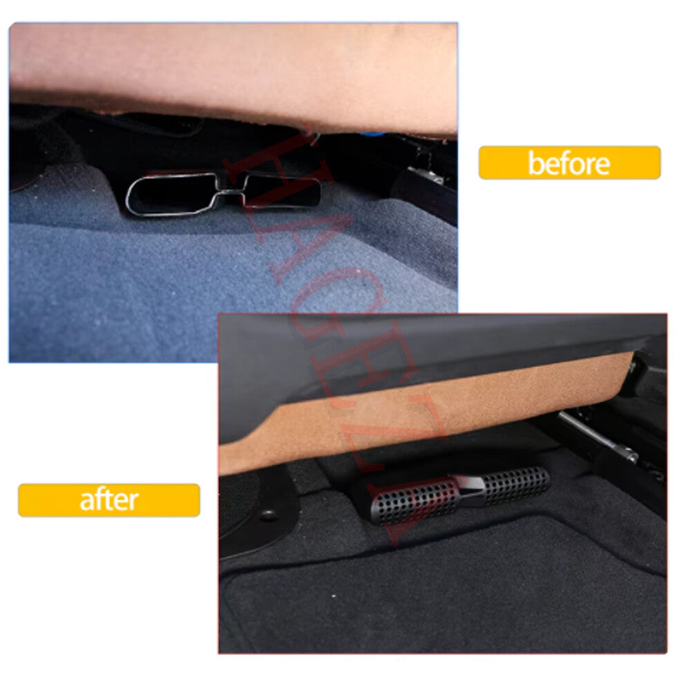 Car Rear for Seat Air Vent Cover Floor AC Outlet Protector for BMW X7 G07 2019-2024