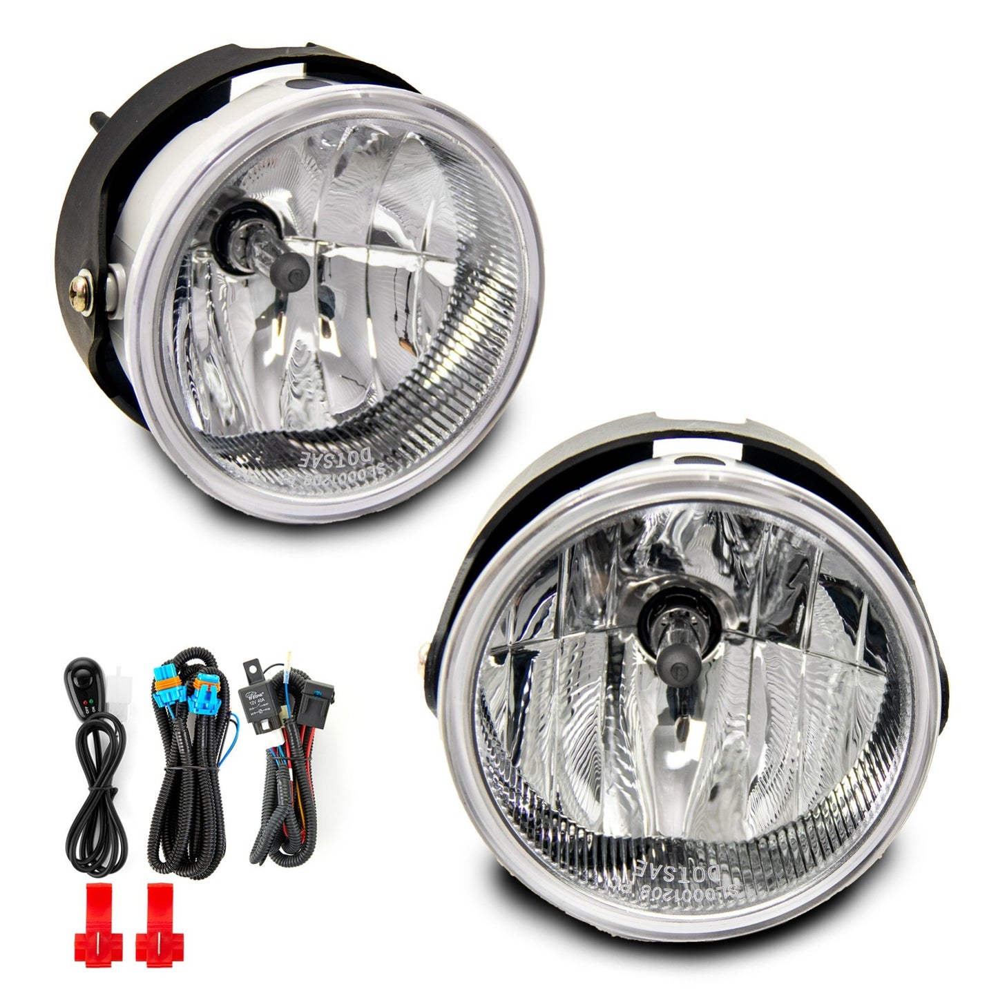 Fog lights compatible with 07-13 for Ford Expedition/08-11 Ranger driving lights with transparent lenses L+R