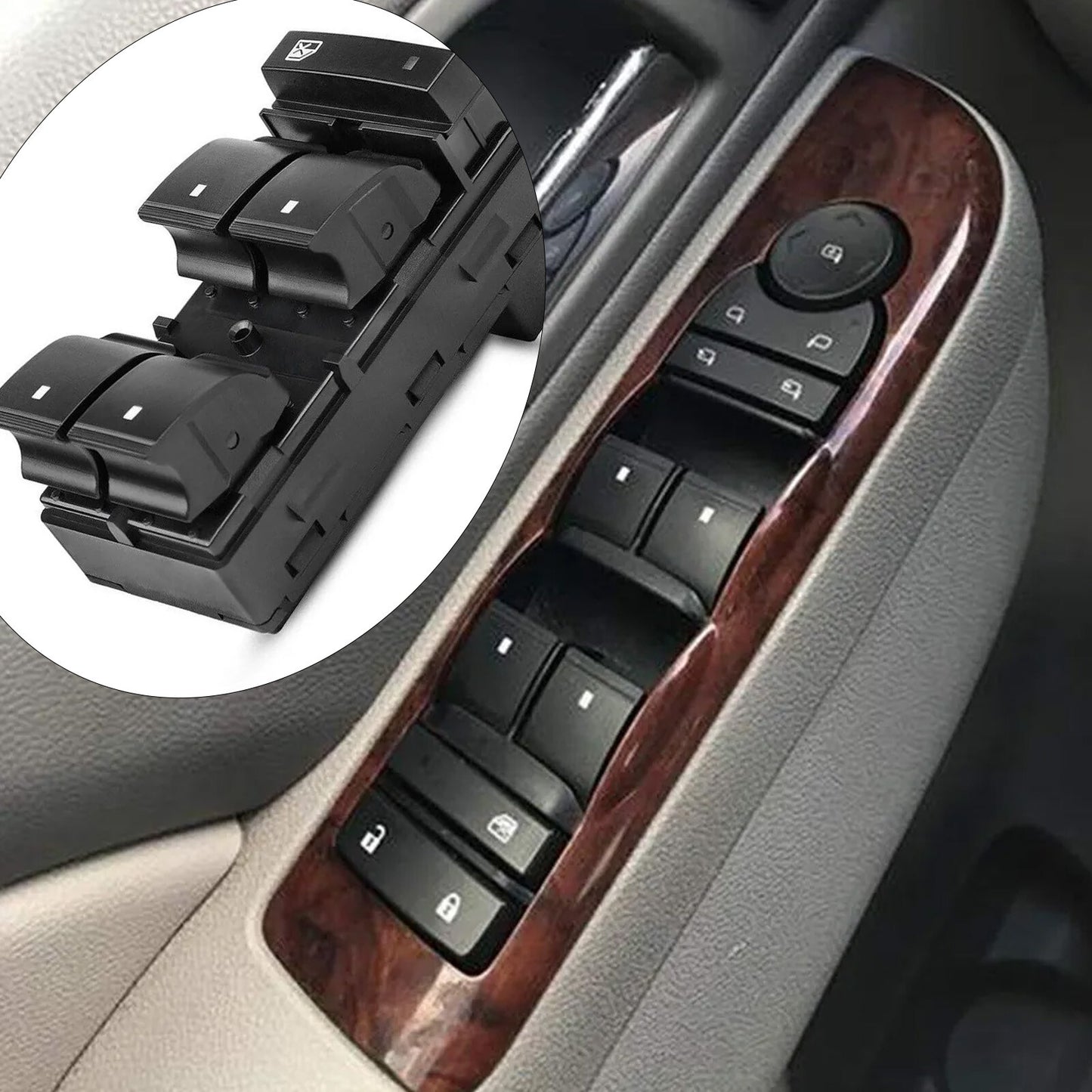 DRIVER SIDE POWER WINDOW SWITCH FOR 2007-14 SILVERADO for SIERRA 1500 2500 3500 4-DR