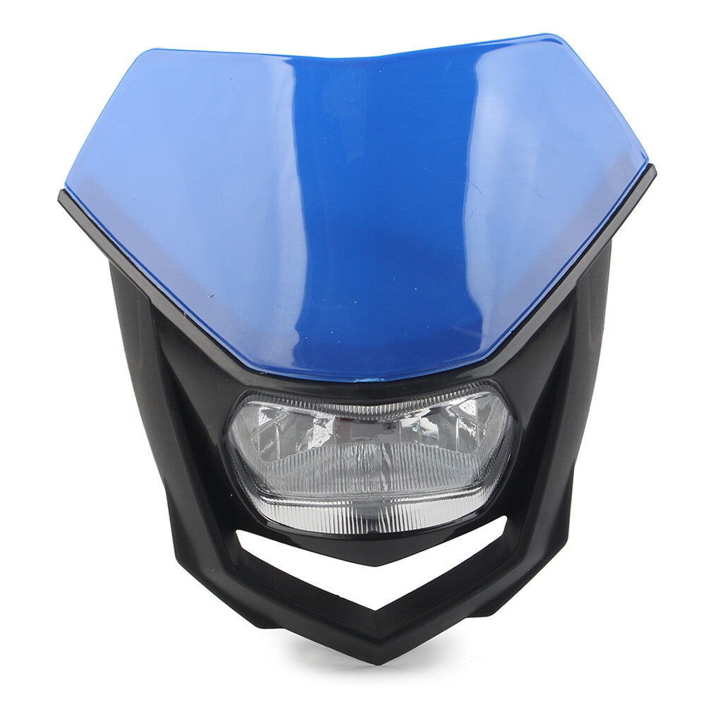 Universal Headlight Head Lamp Fairing For Supermoto Bike Dirt Bike Motor Blue ne
