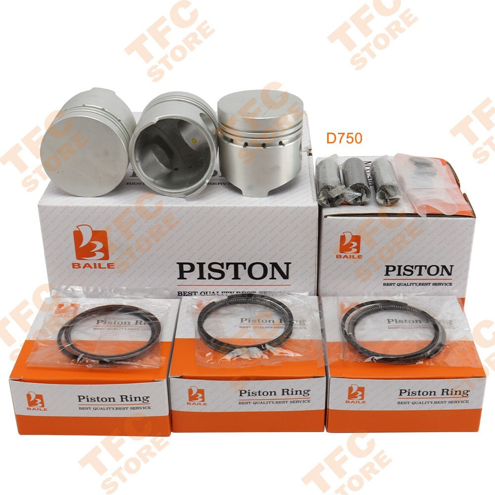 New Kit Piston Rings 68mm FITS Kubota D750