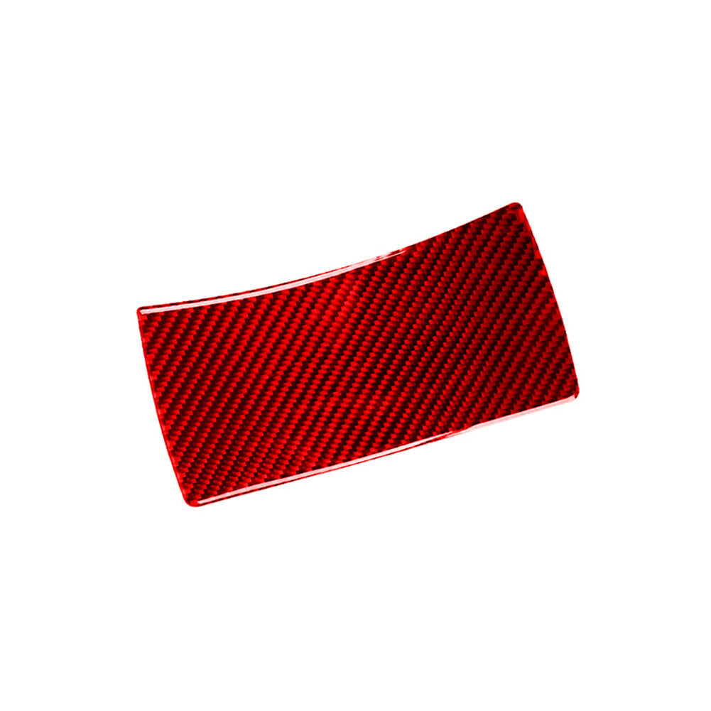 Red Carbon Fiber Front Reading Light Panel Cover Trim for Nissan Rogue 2014-16