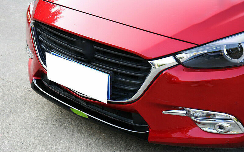 for Mazda 3 Axela 2017-2018 ABS Carbon Fiber Front Bumper Grille Lower Strip