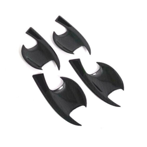 Carbon Fiber Outer Door Handle Bowl Molding Cover Trims for Kia Forte 2019-2021