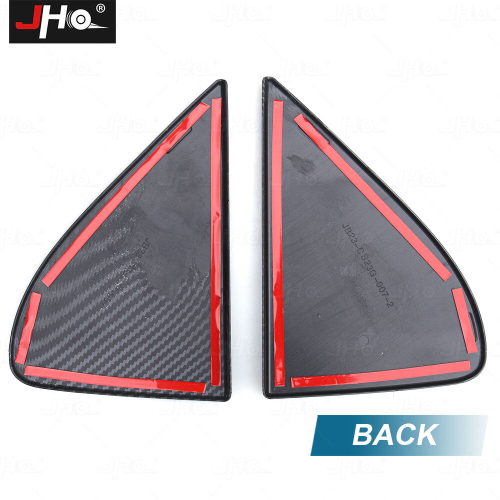 Carbon Car Outer Front A-Pillar Triangle Decorative Stickers for Chevy Silverado