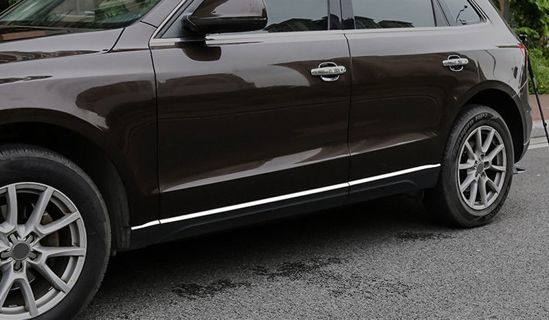 for Audi Q5 2009-17 Chrome Steel Side Door Body Guard Molding Cover Trim Kit 6x