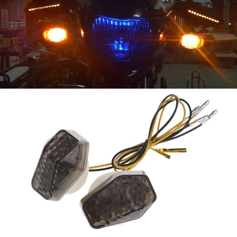 LED Flush Mount Turn Signal Light Indicator Fit for GSF1200 GSF600 Bandit