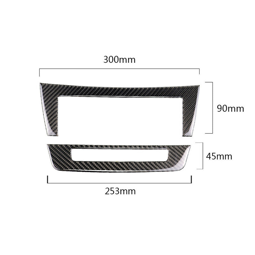 Carbon Fiber Central CD Panel Trim for Mercedes-Benz C-Class W204 11-13