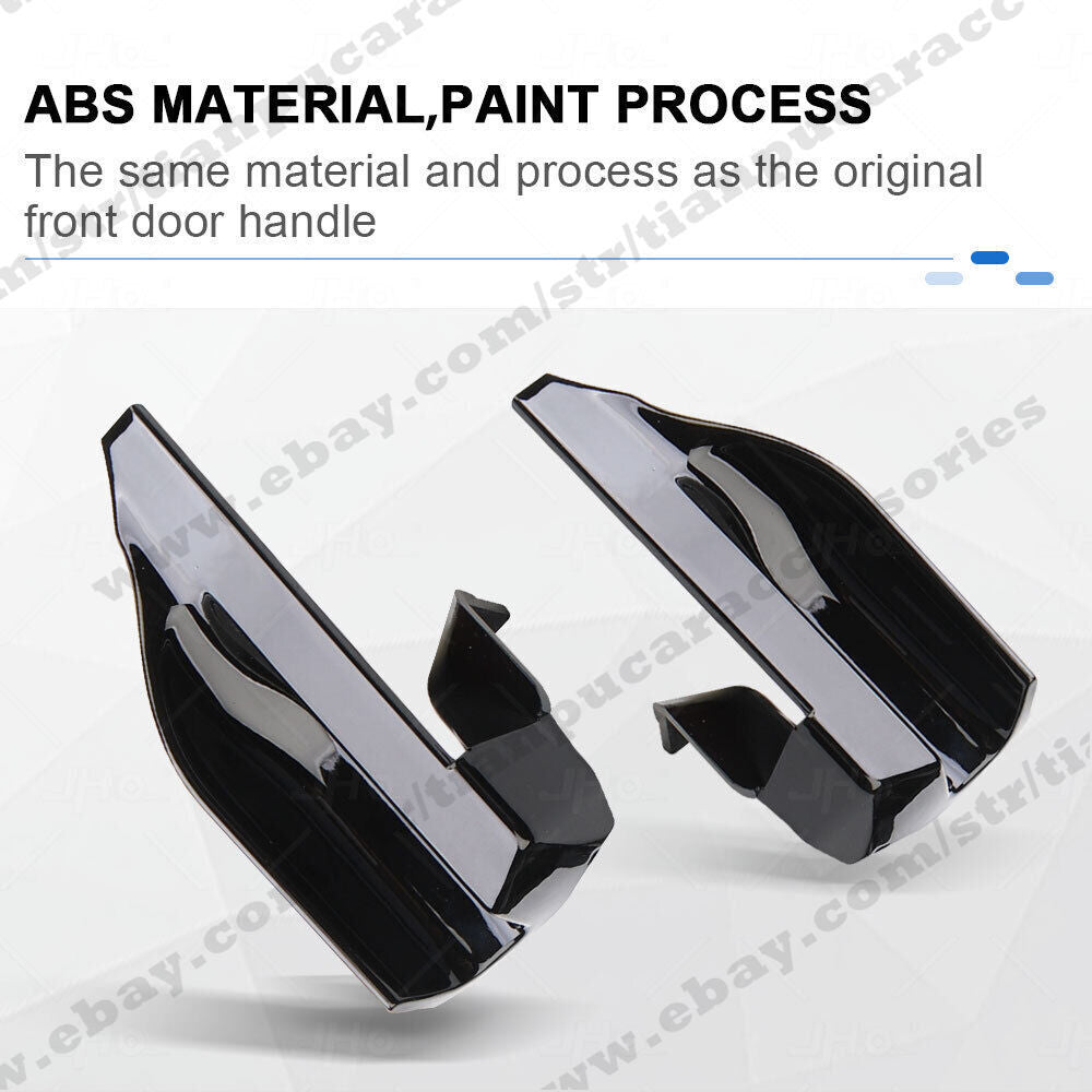 Black Car Rear Door Handle Black NO Drilling for Ford for Mustang Mach-E 2021 2022