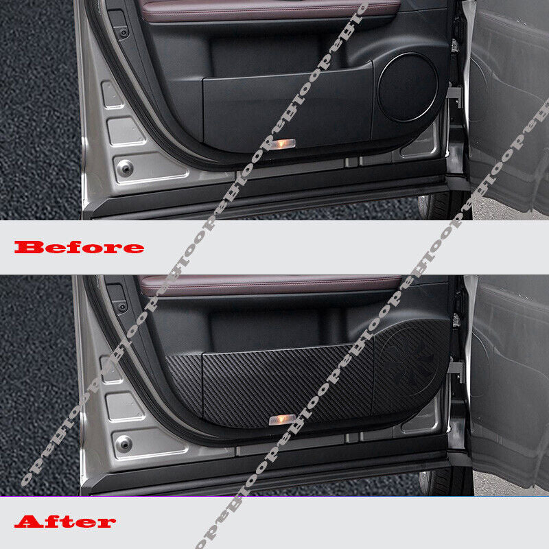 for Lexus RX350 450H 2016-2022 Leather Inner Door Anti-Kick Pad Trim Stickers