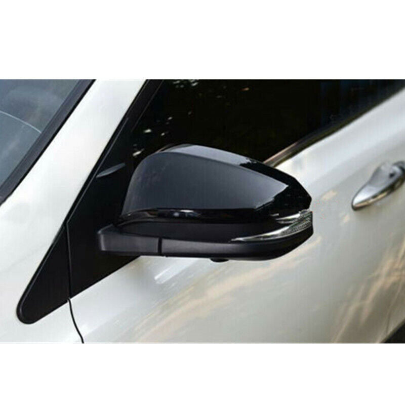 Bright Black New Side Door Rearview Mirror Cover trim for Toyota Venza 2021-2023