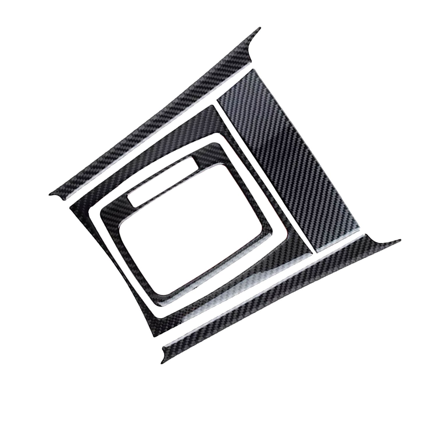 Carbon fiber style gear shift trim for Mercedes-Benz C-Class W204 (2007-13)