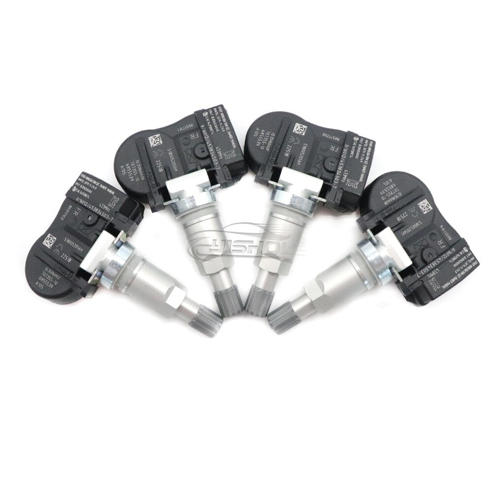 Set of 4 TPMS TIRE PRESSURE SENSOR 6855539 for BMW 2 3 4 Series i3 i8 X1 X2 X5