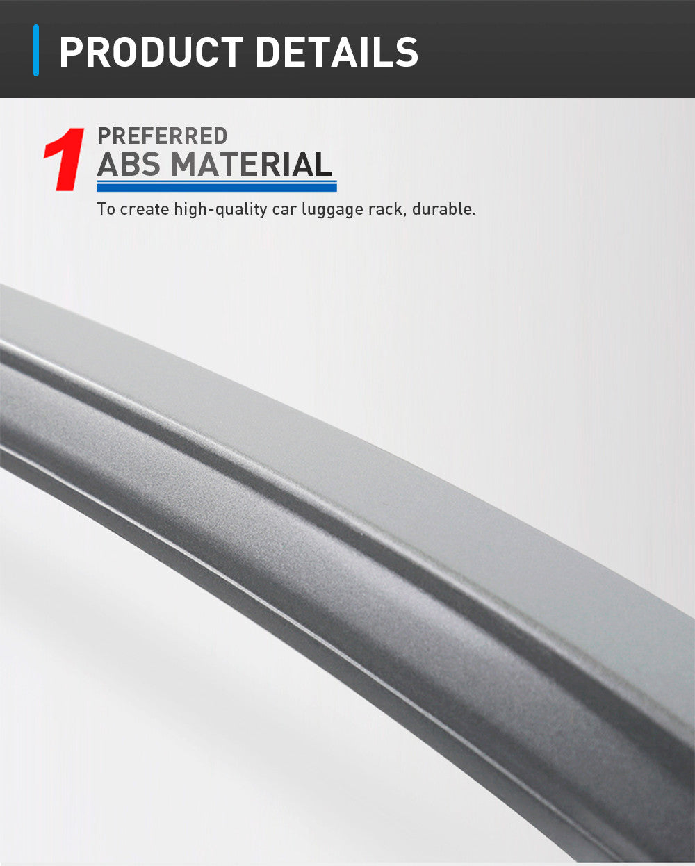 for TOYOTA RAIZE BLACK SILVER Plastic Paste Car Luggage Rack