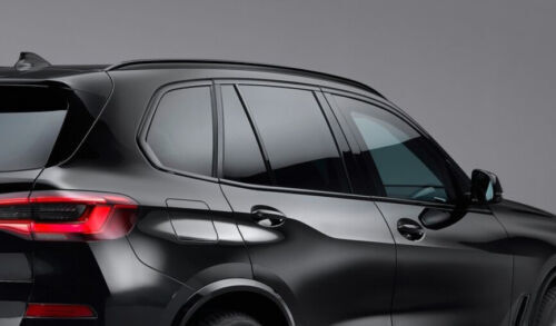 for BMW X5 F15 2014-18 Black Steel Window Full Sill Molding Strip Cover Trim 10x
