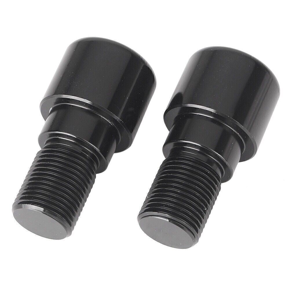 2PC 18mm Handle Bar End Grips Plug for Yamaha YZF R6 99-05 YZF R6S 06-12 Black