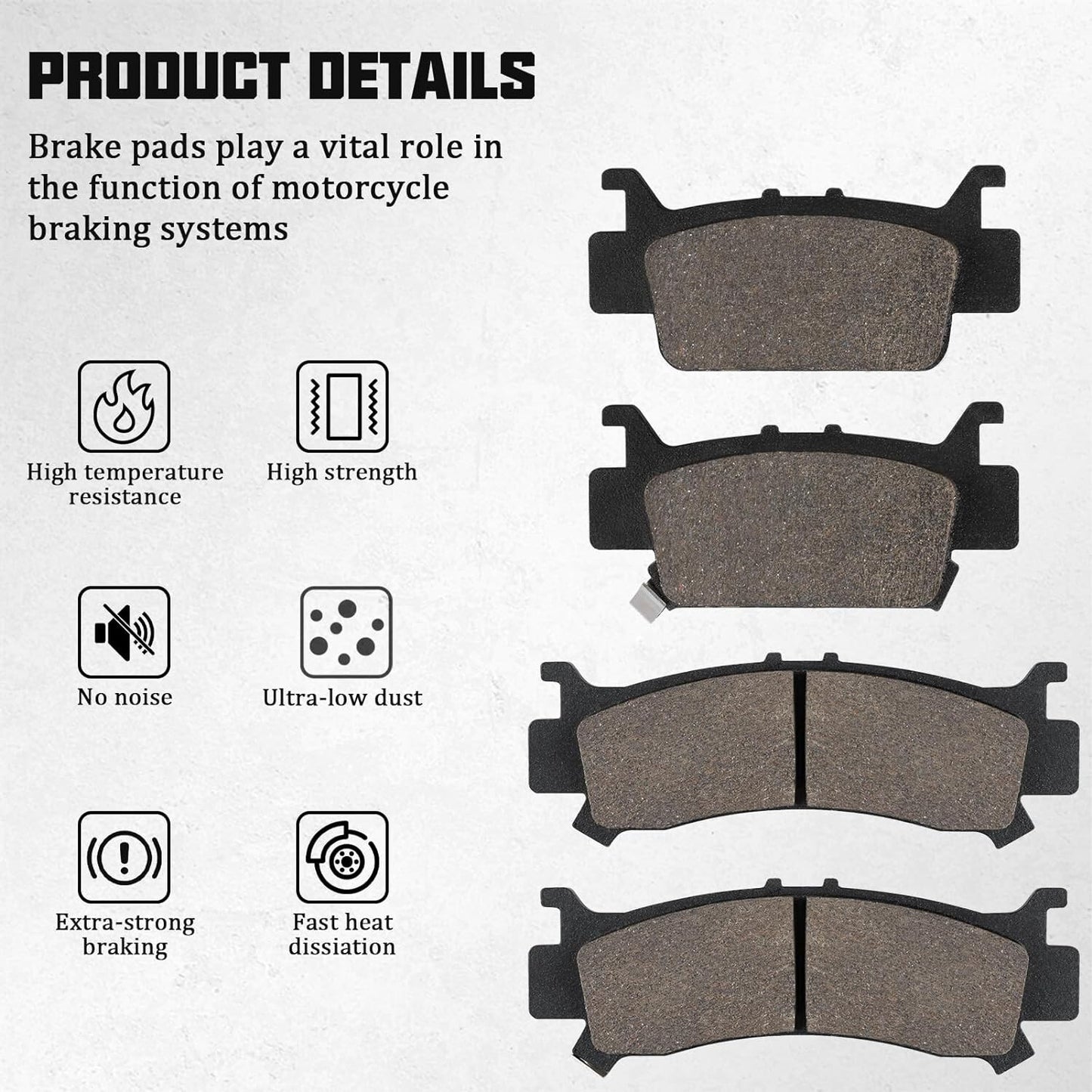 Brake Pad for Honda Pioneer 1000-5/Talon 1000R X SXS06451-HL4-A01 06431-HL4-A01