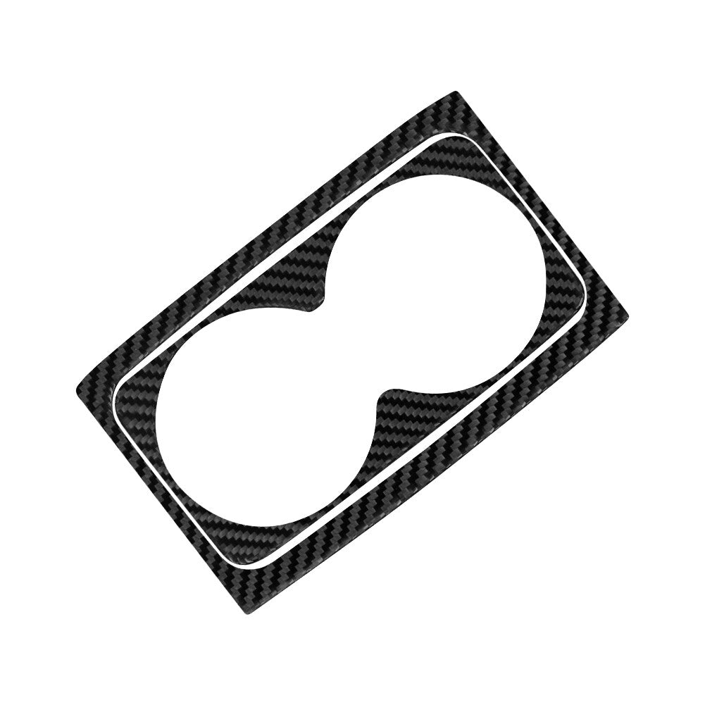 Carbon Fiber Rear Cup Holder Frame Cover Trim for Ford Explorer 2020-2023