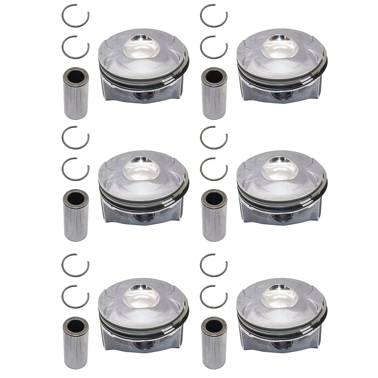 6PCS Supercharged Piston Set Kit Accessories for Jaguar for Land Rover 3.0L V6