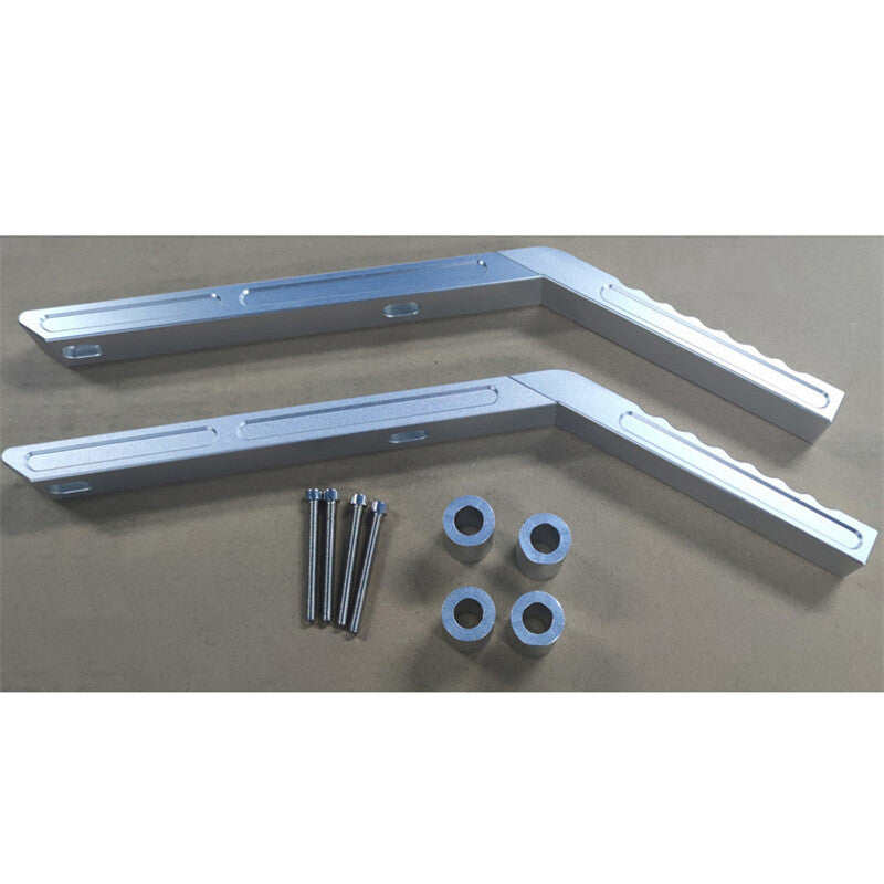 Rear Grab Handles CNC Aluminum Compatible with for Jeep for Wrangler JK 07-18 Silver