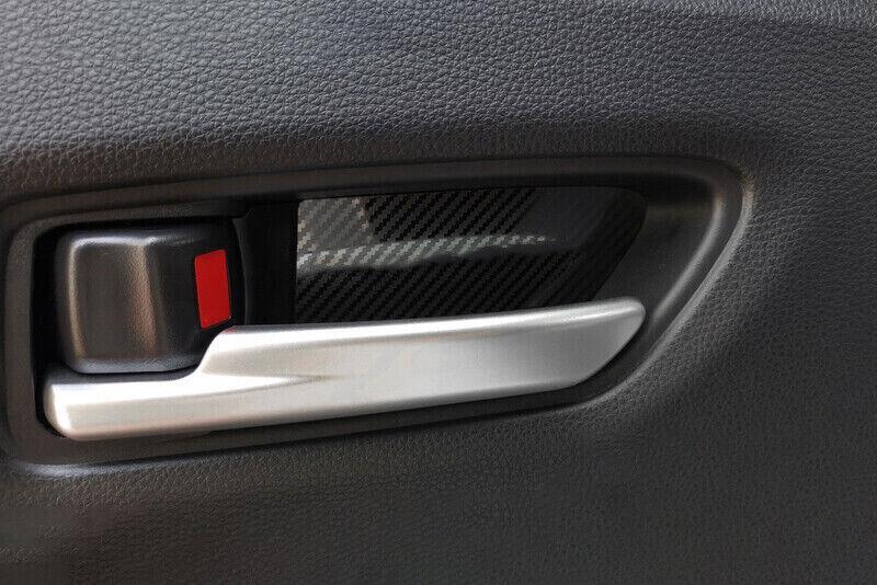 for Toyota for Corolla 2019-2022 Steel Carbon Fiber Interior Door Bowl Cover Trim 4