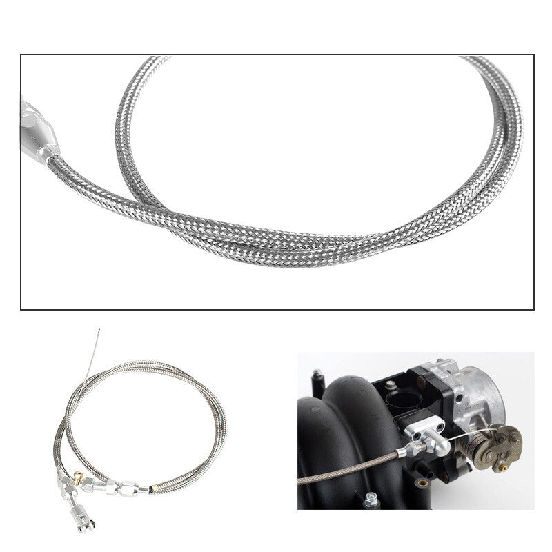36-inch braided throttle cable kit for Chevrolet / for Chevrolet LS1 engines 4.8/5.3/5.7/6.0L