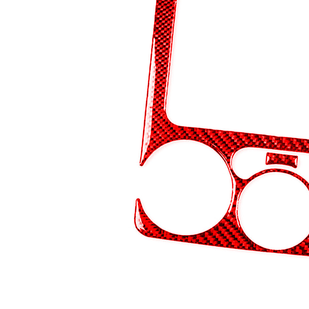Red Carbon Fiber Radio Climate Surround Cover For Colorado 2004-12/ for Canyon 05-12