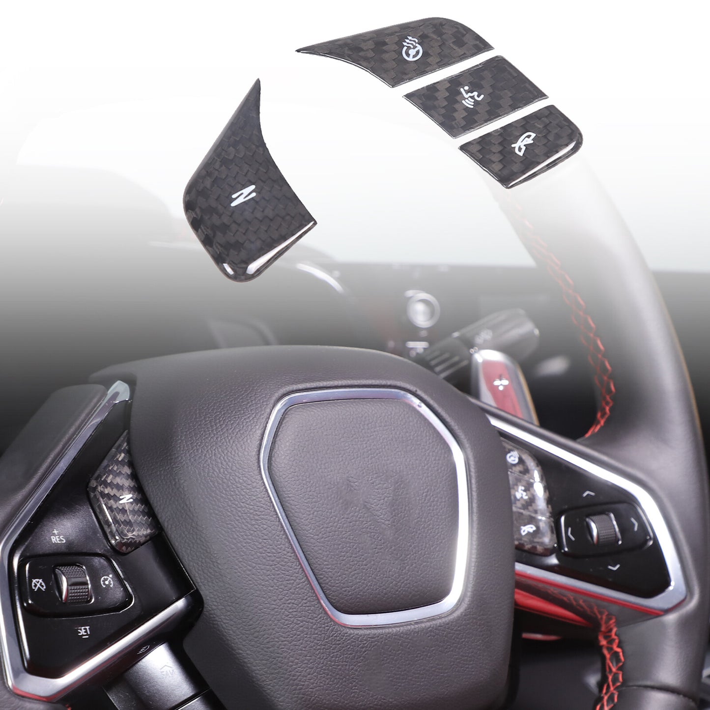ABS smoked black taillight cover trim for Tesla Model 3/Y 2016-2022