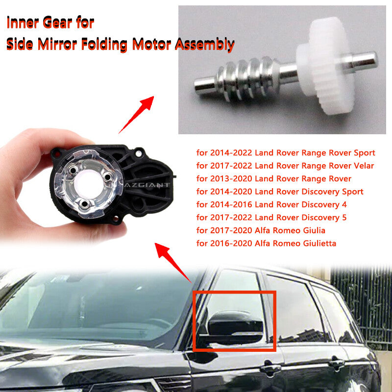 Repair of folding motor gears for car side mirrors applicable to 2016-2020 for Alfa Romeo Giulietta.