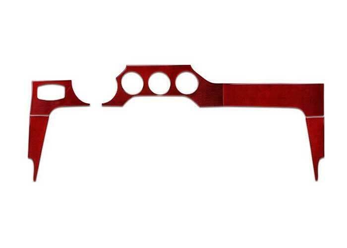 Red Carbon Fiber Middle Console Dashboard Panel for Ford for Mustang for Shelby 2015-22