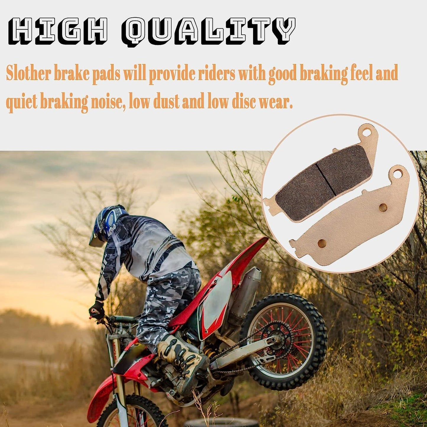 Brake Pad for Honda Interstate 1300 Stateline 1300 VTX1300C VTX1300R VTX1300S