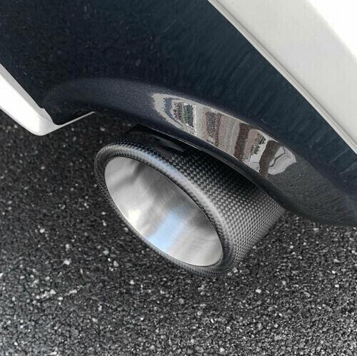 for Toyota RAV4 19-2023 Carbon Fiber Rear Tail Exhaust Muffler Tip Pipe End 2PC