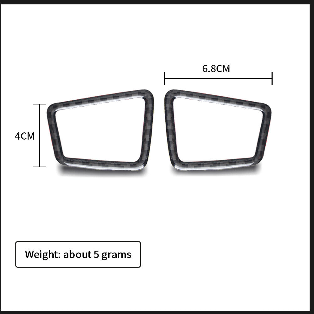 Carbon Fiber Air Vent Outlet Decorative Cover Trim for Ford Explorer 2013-2019