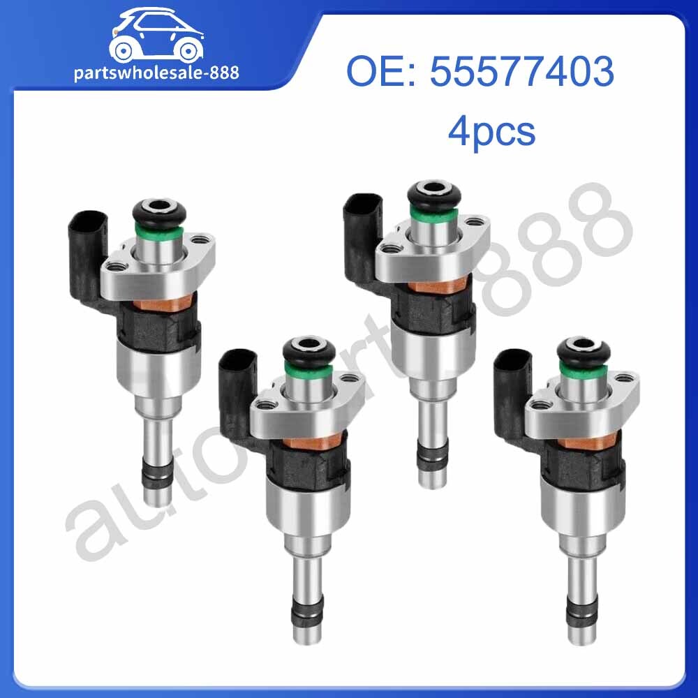 55577403 NEW Set of 4 Fuel Injectors for GMC 2017-2019 for Chevrolet for Cruze 1.4L