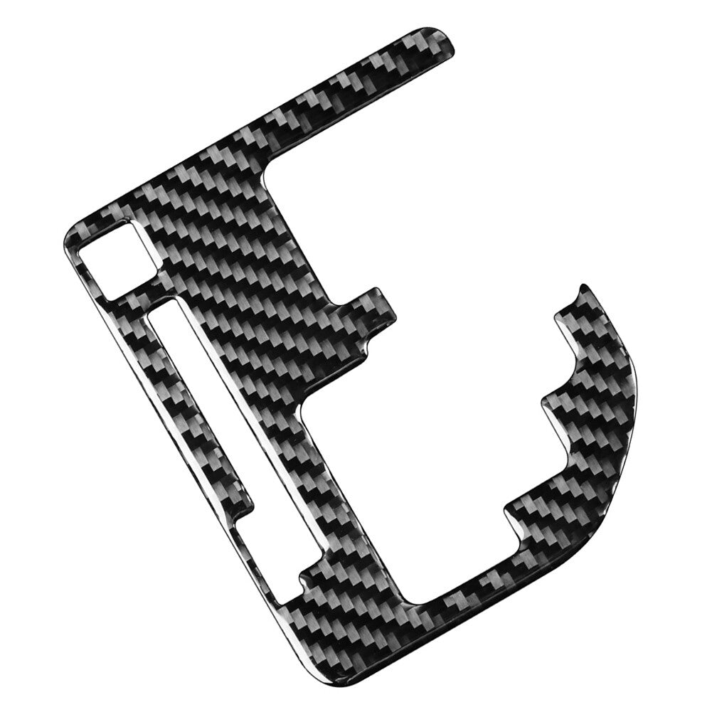 Inner Gear Shift Panel Cover Trim Fit for Toyota Tundra 2014-2021 carbon fiber Black