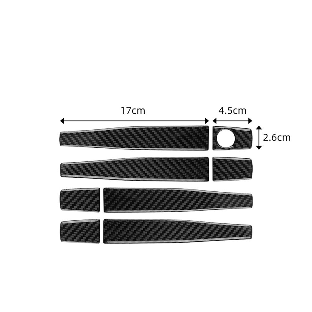 8Pcs Carbon Fiber Door's Handle Cover Trim Sticker for Chevrolet for Cruze 2009-2015