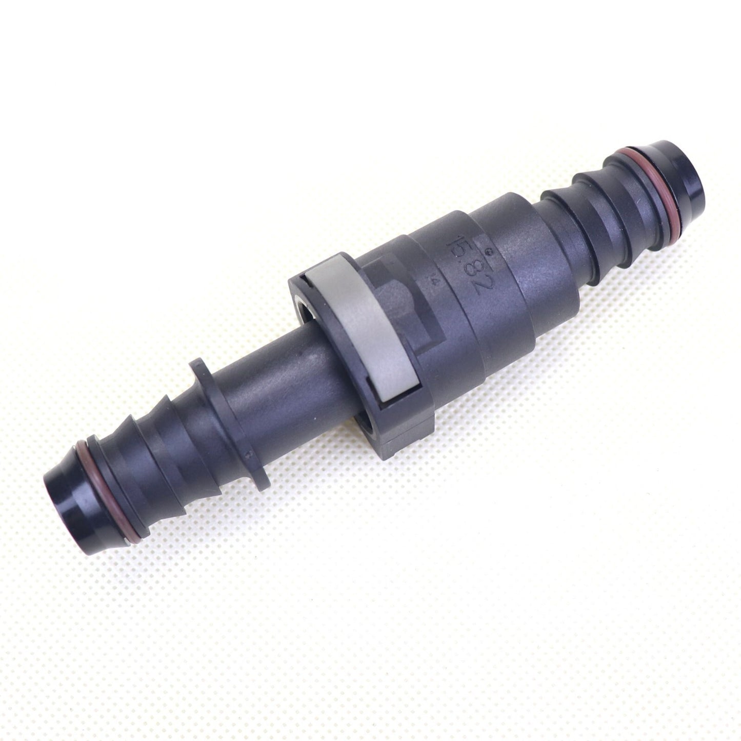 180 Deg SAE 15.82 mm Fuel Line Quick Release Connector Nylon Hose ID 14 mm (9/16)