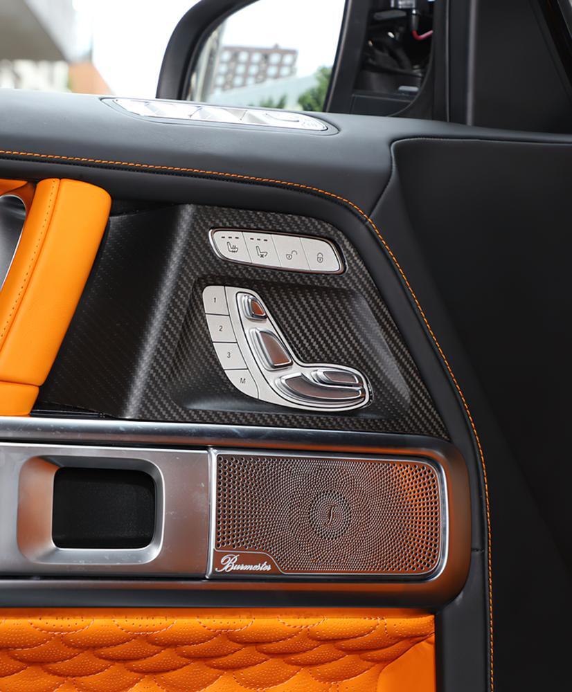 4Matte Carbon Door for Seat Memory Panel Cover Trim For G-Class W464 G500 G63 19-23