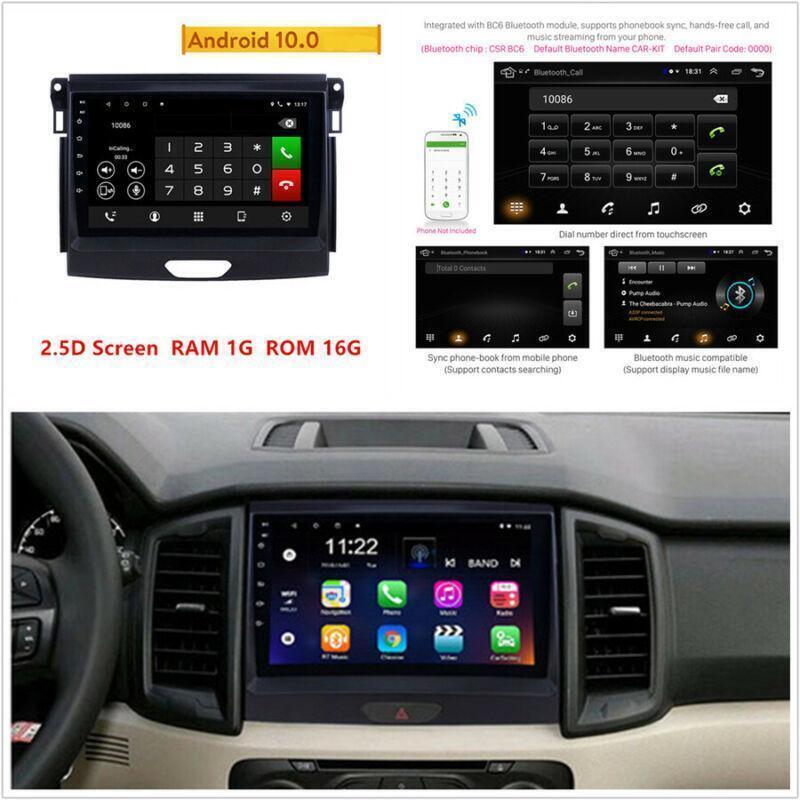 Player WiFi for Ford Ranger 16-19 9 Car Android 10.0 GPS Navigation Multimedia