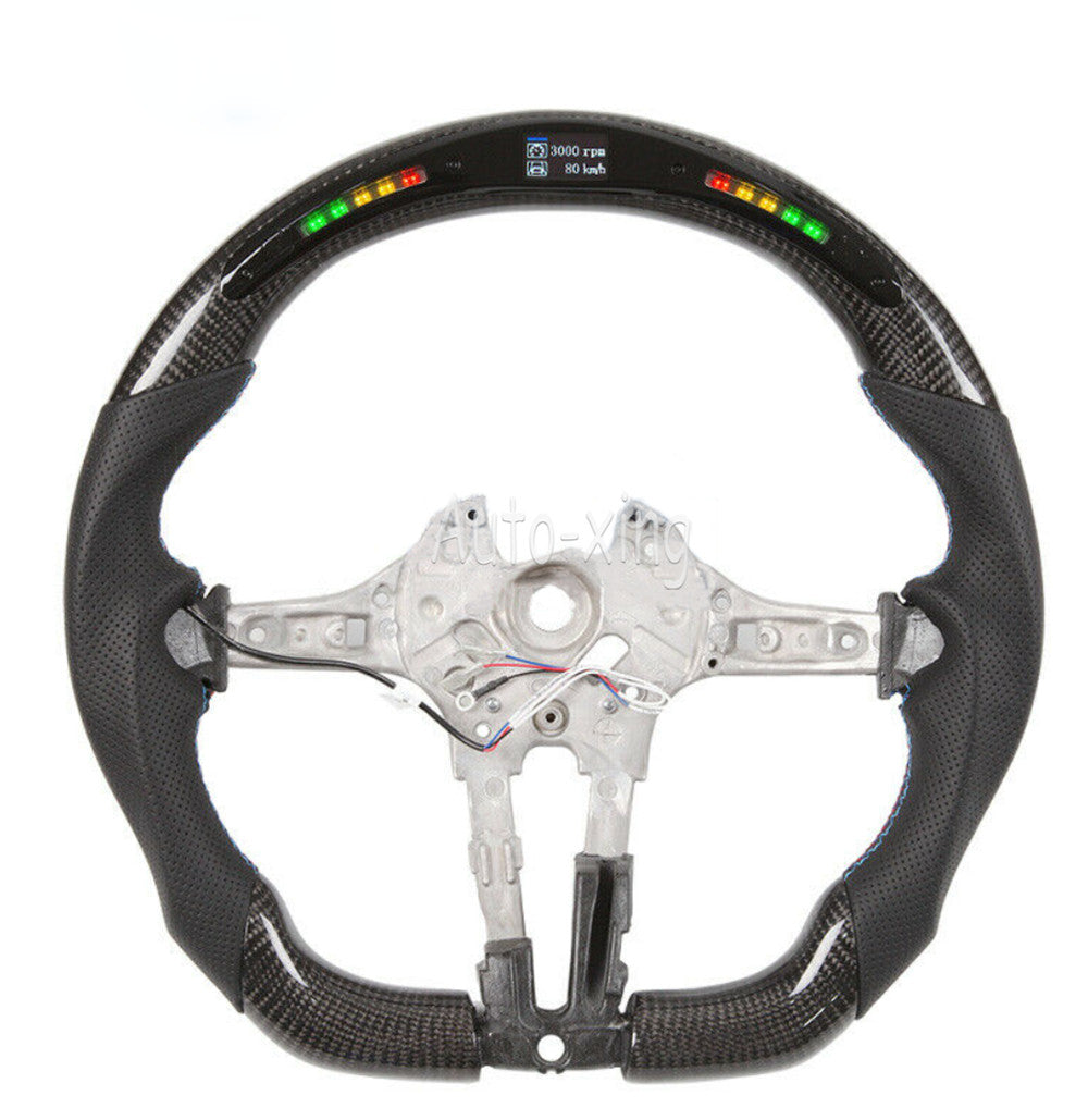for BMW Carbon Fiber Led Steering Wheel for BMW M2 M3 M4 M5 M6 M7 X5 X6 F82 F10 F87